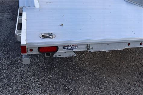 X Aluminum Car Hauler Trailer With Stabilizer Jacks For Sale