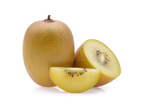 Kiwi De Ouro Isolado Em Fundo Branco Imagem De Stock Imagem De