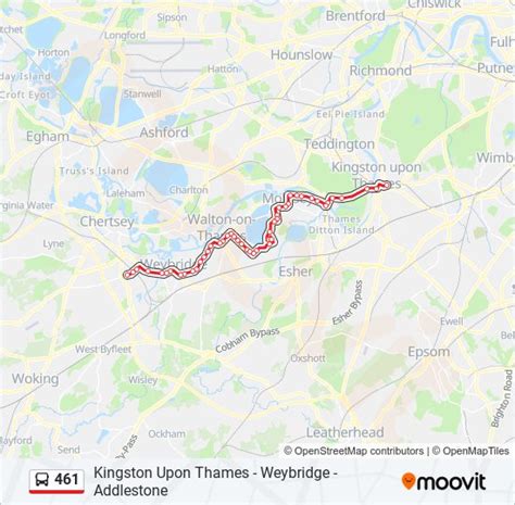 461 Route Schedules Stops And Maps Addlestone Updated