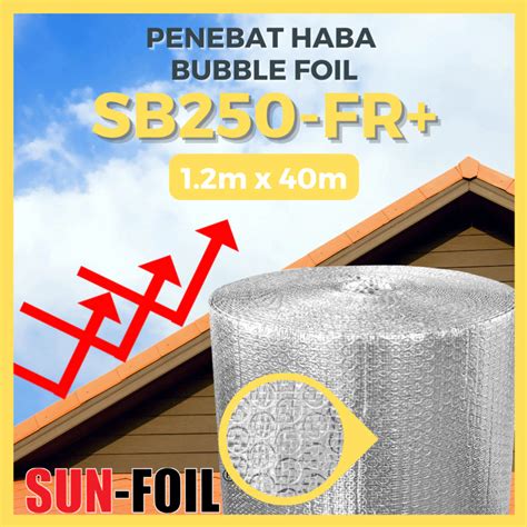 Sunfoil Bubble Foil Series Sb250 Fr 40m Bubble Aluminium Foil