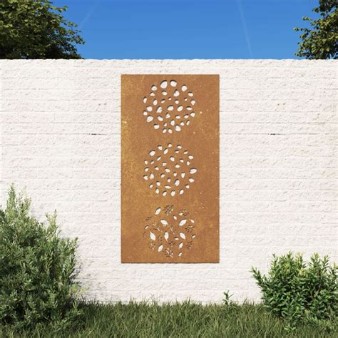 Decora O P Muro De Jardim Cm A O Corten Design Folhas Loja