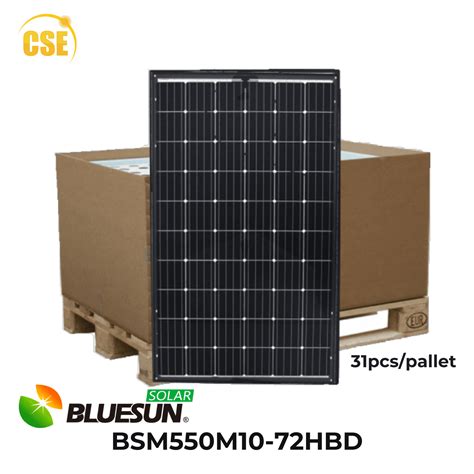 Bluesun 550W Bifacial Dual Glass Solar Panel BSM550M10 72HBD 31 Pcs 1