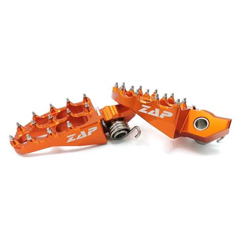 ZAP E Peg Fußraste KTM SX F 2016 EXC 2017 Orange ZAP TECHNIX SHOP