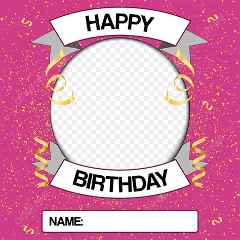 Birthday Streamer Vector Design Images, Happy Birthday With Streamers ...