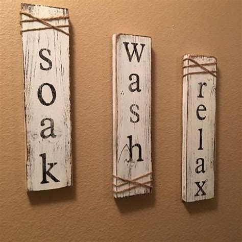 Wooden Primitive Sign Design Ideas For Vintage Bathroom Primitive