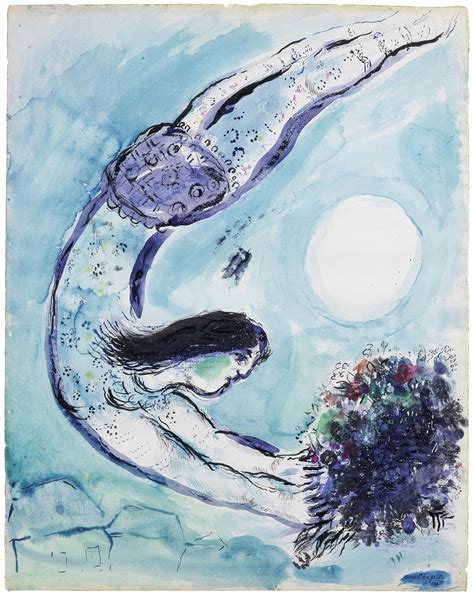 Marc Chagall Vitebsk 1887 Saint Paul De Vence 1985 Lacrobate Au