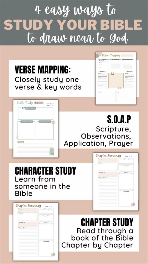 Easy Ways To Study Your Bible To Draw Near To God Artofit