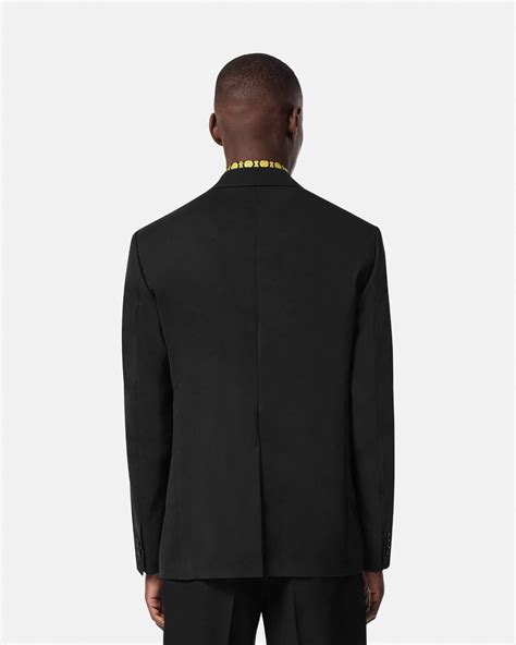 Medusa Biggie Single Breasted Blazer Black Versace Us