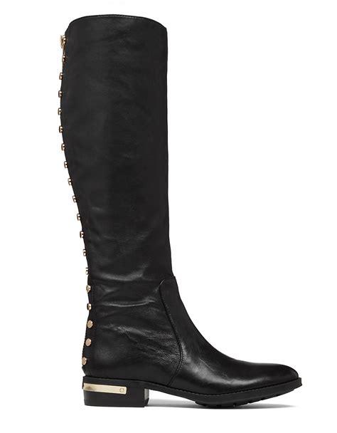 Lyst Vince Camuto Parshell Leather Knee High Boots In Black