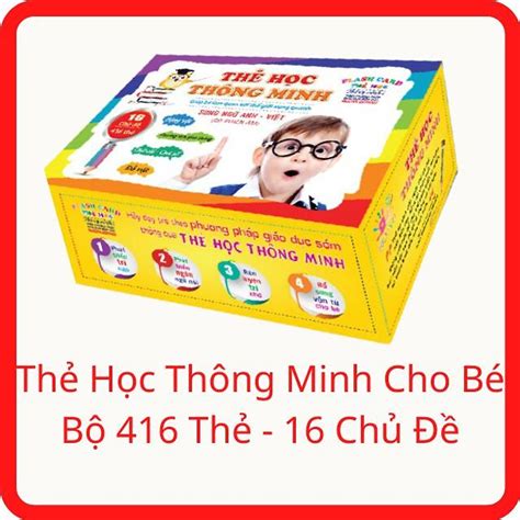 Mua Bộ Thẻ Học Thông Minh Flash Card Song Ngữ Anh Viêt 16 Chủ Đề 416