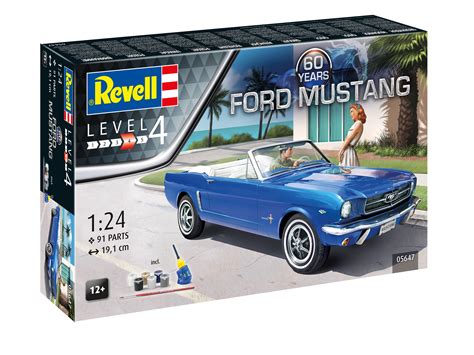 Revell 05647 L4 Geschenkset 60th Anniversary Ford Mustang 1 24