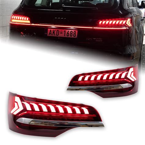 AKD Car Styling Tail Lamp For Audi Q7 Tail Lights 2006 2015 Q7 LED Tail