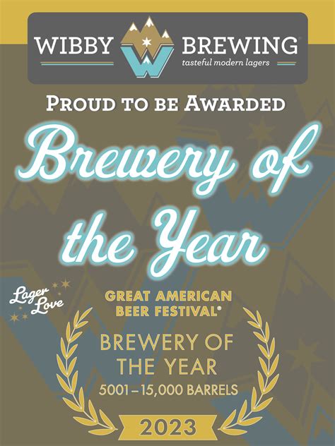 Awards — Wibby Brewing