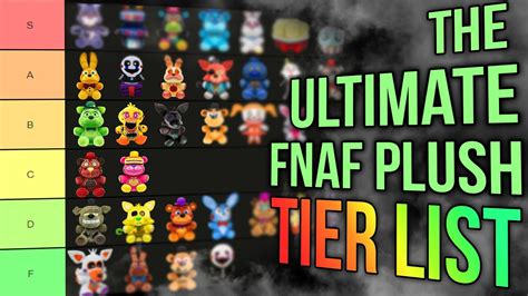 Slyp1es Ultimate Fnaf Plush Tier List 2022 Facecam Youtube