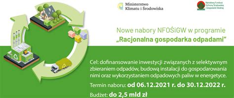 Gospodarowanie Odpadami Nabierze Rozp Du Nfo Igw W Nowych Naborach