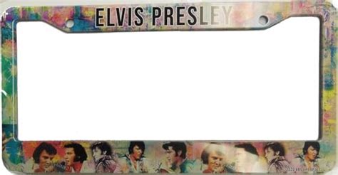 Amazon.com: Elvis License Plate Frame Collage : Automotive