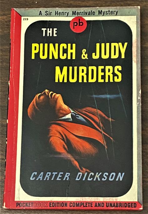 The Punch And Judy Murders By Carter Dickson 1943 My Book Heaven