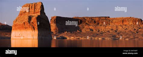 Panorama Of Lone Rock Lake Powell Utah Stock Photo Alamy