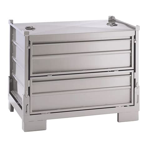 Collapsible Stacking Box Lxwxh 1200 X 800 X 970 Mm Side Panels Made