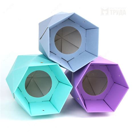 Коробки многогранники для цветов | Origami box, Box, Origami