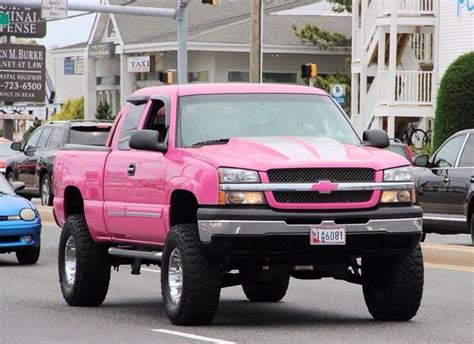 Lifted Chevrolet Sierra Truck Nice Pink Color Lifted Trucks Chevy