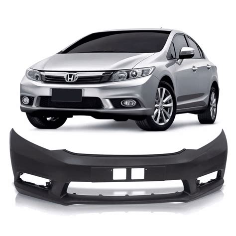 Parachoque Dianteiro Honda Civic New A Preto Liso Dts