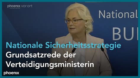 Rede Lambrecht Zur Nationalen Sicherheitsstrategie Youtube