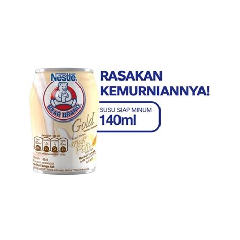 Jual Bear Brand Gold Susu Steril Malt Putih Ml Shopee Indonesia