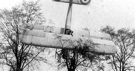 A French Pilot Makes A Forced Landing After A Failed Attack On A German Zeppelin Over Brussels