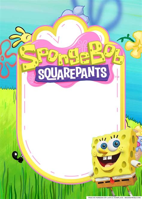 Download Image of FREE-SpongeBob SquarePants-Canva-Templates (14 ...