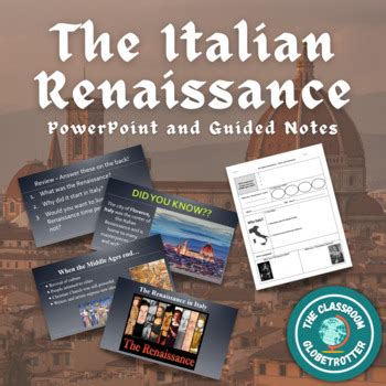 The Italian Renaissance World History Powerpoint With Guided Notes