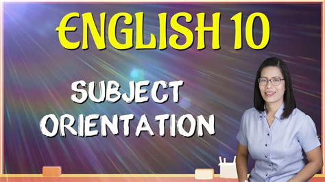 English 10 Subject Orientation YouTube