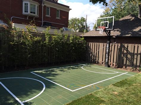 Small Courts Sport Court Ontario Basketball Court Backyard