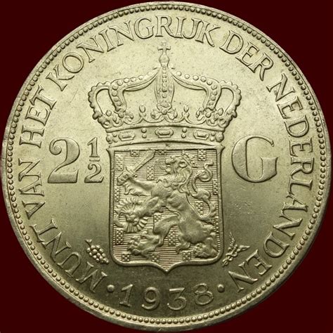 Nederland 2 5 Gulden 1938 Wilhelmina Sølv Catawiki