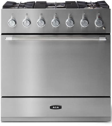 Aga Mercury 36 Stainless Steel Freestanding Dual Fuel Range Big