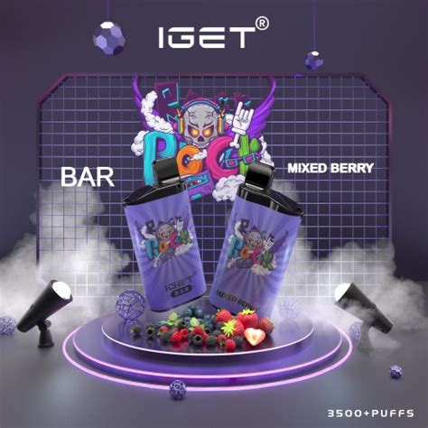 Mixed Berry Bar IGET 3500Puffs Express Shipping New Stock