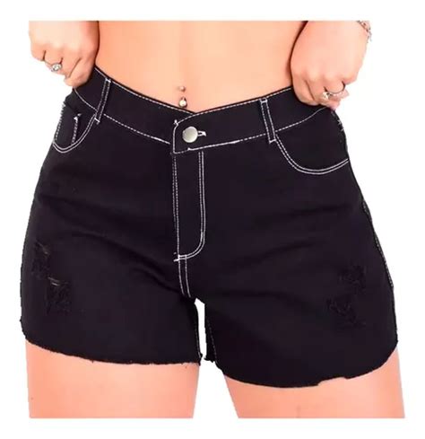 Short De Jean Tipo Mom Con O Sin Roturas