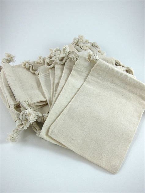 Muslin Bags 25 Medium Cotton Muslin Bags Pouches 4 By 6 Inch Gift Bags