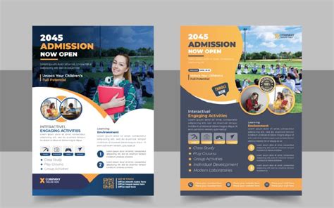 Modern School Admission Flyer Poster Template Or Back To School Poster