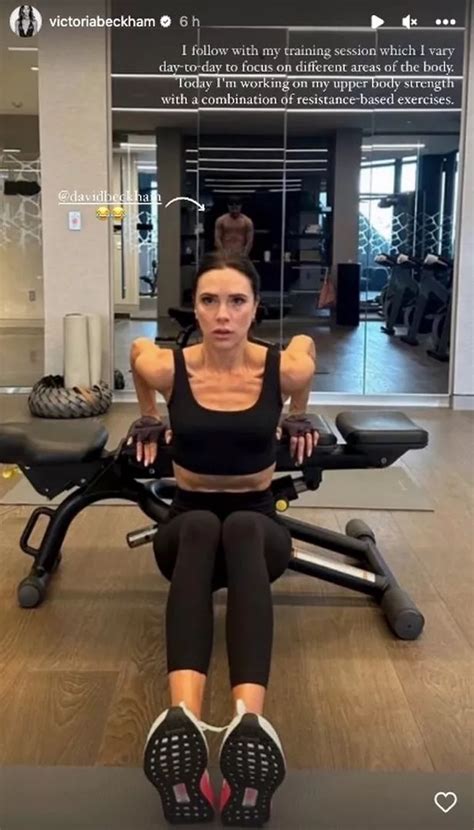 Victoria Beckham Shows Off Muscles In Gym But Fans Spot Naked David