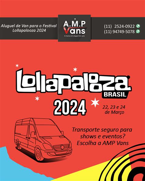 Aluguel De Van Para O Festival Lollapalooza 2024