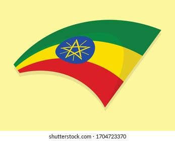 Ethiopia National Flag Simple Vector Design Stock Vector Royalty Free