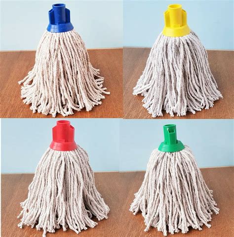 MAS International Ltd Socket Push 6Pcs Plastic PY Cotton Mop Head Jumbo