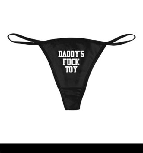 Daddy S Fck Toy Thong Panties Bikini Underwear Mfm Etsy