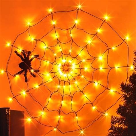 Amazon Halloween Decorations Spider Web Lights 3 3Ft Spider Web