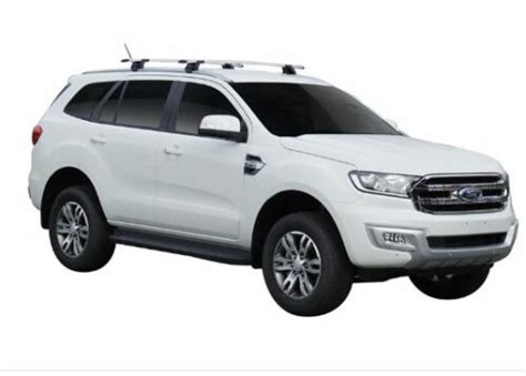 Ford Everest 2015 To 2022 Yakima Silver Thru Roof Racks Pr S17yk1038 Roof Rack World