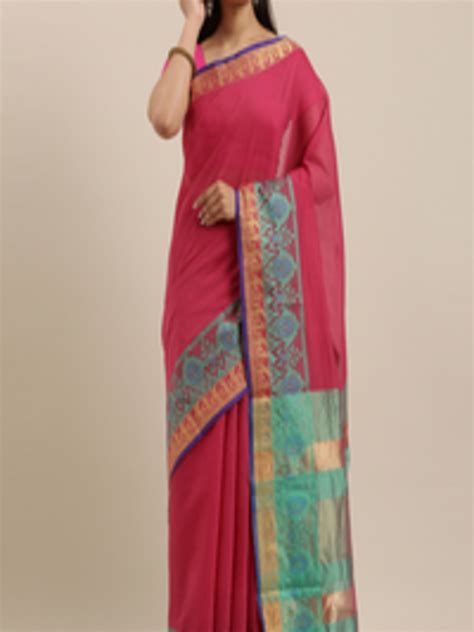 Buy Sangam Prints Pink Handloom Saree Sarees For Women Myntra