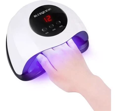 Secador De Uñas Lampara Uv Led 48w Gel Temporizador Blueque Blanco 100v