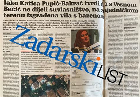 Zadarski List U Raskrinkavanju Bra Nog Para Pupi Bakra Iako Katica