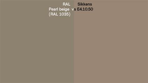 Ral Pearl Beige Ral Vs Sikkens E Side By Side Comparison